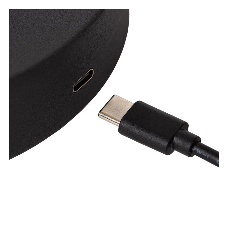 Lucide STIRLING - Dobíjacia stojaca lampa na čítanie - Batéria - LED Dim. - 1x3W 2700K - 3 StepDim - Čierny